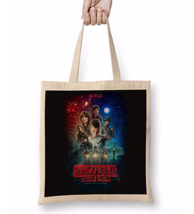 Stranger Things Netflix Bez Çanta Uzun Saplı