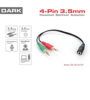DARK DK-CB-AUC02 1x dişi 2x erkek Stereo Ses Ara Kablosu