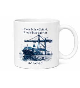 Deniz ve Liman İşletmeciliği Okuyanlara Rıhtım Vinç Gemi Yükleme Kupa Hediye