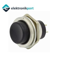 16mm Siyah Push Buton Metal DS-212 IC-180