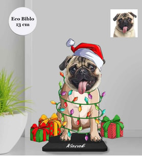 Kişiye Özel Sevimli Dostlarımız Köpek Ahşap Eco Biblo -1