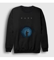 Presmono Unisex Siyah Cave Dark Sweatshirt 186127tt