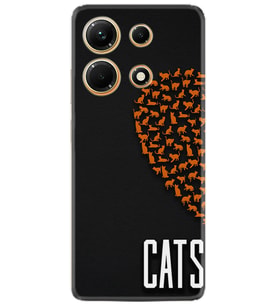 Infınix Note 30 Kılıf Silikon Desen Özel Seri Cats 1792