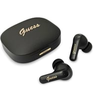 Guess TWS Script Metal Logo Kulaklık (Siyah)