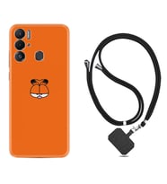 Tecno Pova Neo Kılıf Silikon Boyun Askılı İpli Desenli Silikon Garfi 1733