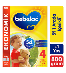 Bebelac 4 Çocuk Devam Sütü 800 g 1 Yaş+
