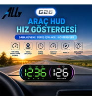 Ally HUD G26 GPS Head Up Display HUD Dijital Hız Göstergesi-(5775) — Renk: Siyah