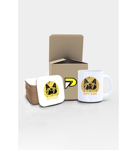 Spy Cat Casus Kedi Tasarımlı Baskılı Kupa Bardak Seti