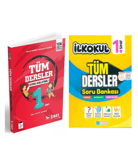 Sınav Yayınları 1.Sınıf Tüm Dersler Konu ve Evrensel Soru Bankası Seti 2 Kitap