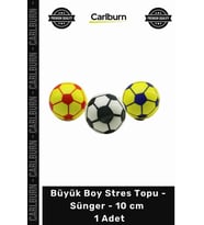 Özel Üretim Futbol Desenli Yumuşak Kaliteli Esnek Ofis Büyük Boy Stres Topu Sünger 10 cm 1 Adet
