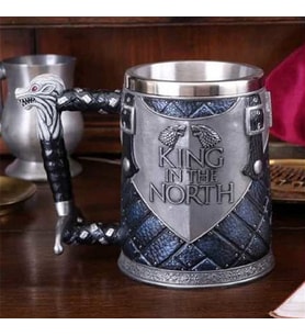 King İn The North Kupa Bardak 3 Boyutlu Kabartmalı 380 Ml
