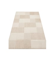 Makine Kaymaz Yıkanabilir Krem Geometrik Triko Salon Halısı Mutfak Halısı Koridor Halısı Yolluk 01 BEIGE