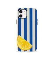 iPhone 12 Vorian Çift Katmanlı MagSafe Kılıf Lemon Coast Stripe