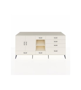 Kronos Konsol 4 Raflı 7 Çekmeceli 2 Kapaklı 220x59x99 Aytaşı-Aytaşı/Aytaşı