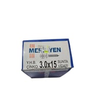 Meridyen Sunta Vidası 3.0 x 15 mm (Kutu İçinde 1000 Adet Bulunmaktadır.) (Krom)