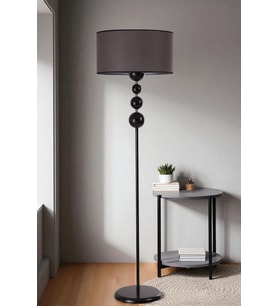 HAYAL SİYAH LAMBADER SİLİNDİR KOYU GRİ ABAJURLU
