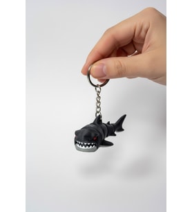 Megalodon Köpekbalığı Figürlü Hareketli Anahtarlık