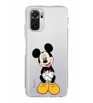 Xiaomi Redmi Note 10 4G  Kamera Korumalı Kapak Mickey Mouse Tasarımlı Şeffaf  Kılıf