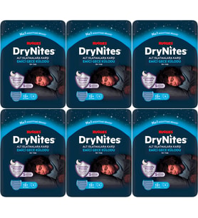 Drynites Emici Gece Külodu/Külot Bez Erkek 13+ Yaş (48-60KG) X Large 54 Adet (6PK*9)
