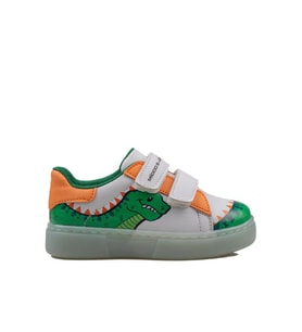 Trend Adımlar Yeşil Cute Monster Işıklı Çocuk Sneaker