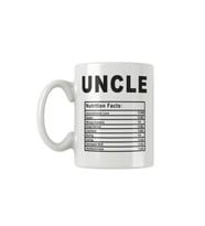 Uncle Nutrition Facts Dayı Amca Hediye Baskılı Kupa Bardak