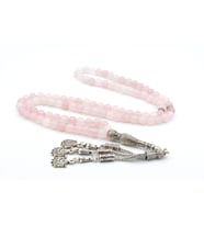 HAKİKİ DOĞAL 99 LUK PEMBE KUVARS TESBİH 1.KALİTE