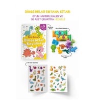 Dinozorlar Boyama Kitabı - Oyun Hamurlu - 3 Yaş +