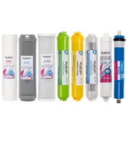 LG Açık Kasa Su Arıtma Cihazı Tam Set (8 Filtre) Mineral, Detoks Ve Alkali Filtre Ilaveli  (Beyaz - Antrasit)