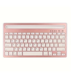 ZR206 Rose Gold K6100 Kablosuz Klavye (Çok Renkli)