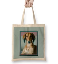 NICE BUT DOG Lover Gift Bez Çanta Uzun Saplı
