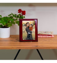 Kişiye Özel Ahşap Fotoğraf Çerçevesi 16x20 cm Fotoğraf Baskısı İle Birlikte