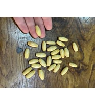 25 ADET AHŞAP BAMBU DELİKLİ TAKI BONCUĞU 2 CM