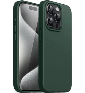 Digimanya Iphone 15 Pro Max Kılıf Silikon Lansman Soft Yumuşak Kamera Korumalı Kapak (Yeşil)