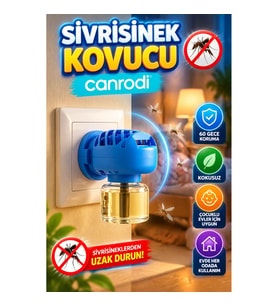 Prizli Likitli Sivrisinek Kovucu Elektrikli Cihaz – Kokusuz, 60 Gece