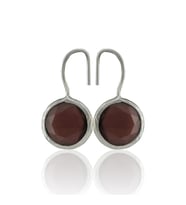 Kadir Jewellery Gümüş Kaplama Kadın Taşlı Küpe -El İşçiliği Ve Hipoalerjenik Küpe