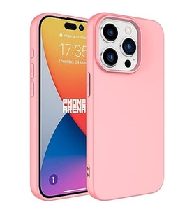 Coverzone Apple iPhone 15 Pro Max ?le Uyumlu K?l?f Z-Mara Lansman Vieri Tam Koruma Arka Kapak Kamera Koruma �?k?nt?l? P�r�zs�z Y�zey Pembe