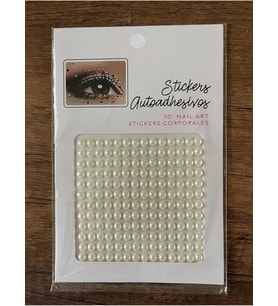 1 Adet İnci Taşlı Yapıştırma Tırnak Saç Makyaj Stickerı Yüz Taşı Yapışkanı Taş Sticker