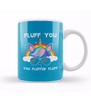 Fluff You You Fluffing Fluff Unicorn Kupa Bardak Porselen