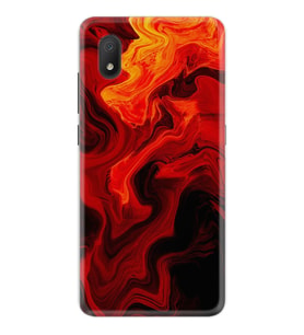 Tcl L7 Kılıf Excode Silikon Desen Özel Seri Red Orange Zigzag 1695