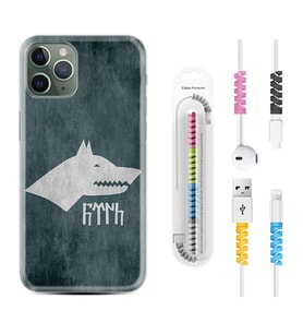 Apple iPhone 11 12 13 14 Pro Max Kılıf Kablo Koruma Spiral Silikon Göktürk 2 1411