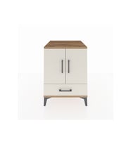 Kronos Komodin 2 Raflı Tek Çekmeceli 2 Kapaklı 60x59x80 Çam-Aytaşı
