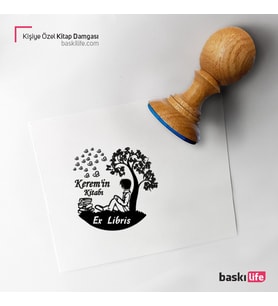 Kişiye Özel Kitap Damgası Kitap Mührü Kaşe Kitap Mühür Özel Damga 77