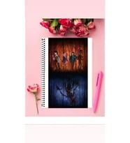 Stranger Things Defter 1 Adet Özel Tasarım A4 Boyutu Telli Çizgili Defter 21*29 Cm