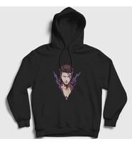 Presmono Unisex Siyah Aizen Anime Bleach Kapüşonlu Sweatshirt 126902tt