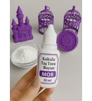 Mor Renk - Kokulu Taş Tozu Boyası - 30 ml