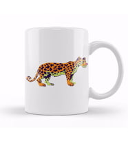 Leopard Cute Animals Art Kupa Bardak Porselen