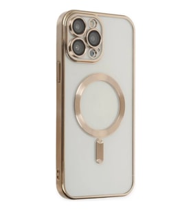 ALLY iPhone 14 Pro 6.1inç Renkli Kenar Lazer Çerçeveli Magsafe Uyumlu Silikon Kı - 1OL6679-7174