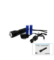 2IN1 ZOOMLU EL FENERİ - COB LED FİŞ - ÇAKMAK ŞARJLI METAL KASA 17CM 3000 LUMEN (5365)