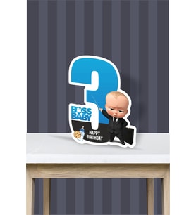 Patron Bebek Boss Baby Temalı - 3 Yaş (40 cm) Ayaklı Rakam Pano