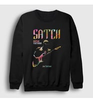 Presmono Unisex Siyah Satch Gitarist Hediye Joe Satriani Sweatshirt 551291tt